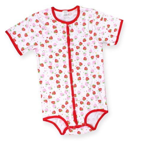 Strawberry Snap, Strawberry Onesie, Teddy Bear Onesie, Adult Onesies, Now And Then Movie, Kawaii Fashion Outfits, Pullover Shirt, Kawaii Fashion, Baby Boy Outfits