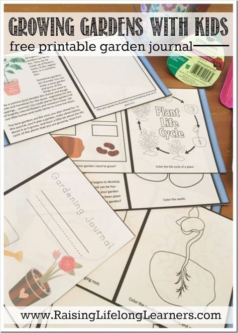 Garden Ideas For Kids, Gardening Printables, Gardening Basics, Mighty Mike, Garden Unit, Journal For Kids, Garden Activities, Plant Journal, Growing Gardens