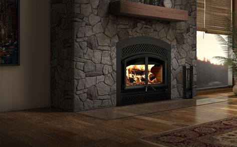 Valcourt FP15A Waterloo Arched - Urban Fireplaces Arched Fireplace, Zero Clearance Fireplace, Brick Fireplace Wall, Black Mantle, Fireplace Dimensions, Refractory Brick, Black Brick Wall, Painted Brick Fireplaces, Paint Fireplace