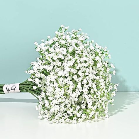 Amazon.com: Yastouay Babys Breath Artificial Flowers, 6Pcs Fake White Babys Breath Flowers Artificial Bulk, Real Touch Faux Babies Breath Gypsophila Bouquet for Wedding Floral Arrangement Party Decor : Health & Household Wedding Floral Arrangement, Gypsophila Bouquet, Home Decor Floral Arrangements, Breath Flowers, Boda Diy, Diy Arrangements, Babies Breath, Baby Breath, Floral Arrangements Diy