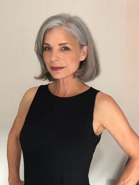 Sleek Bob Hairstyles, Grey Bob Hairstyles, Uk Hairstyles, Medium Hair Styles For Women, Grey Hair Styles For Women, Silver Grey Hair, Hair 2024, Hairstyles Over 50, Short Bob Hairstyles