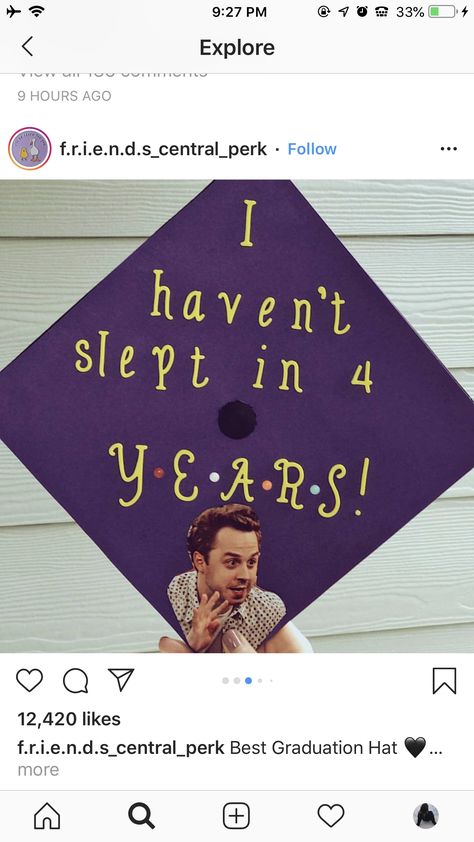 Graduation Cap Friends Tv Show, Senior Year Pictures, Grad Caps, Friends Central Perk, Cap Ideas, Graduation Hat, Grad Cap, Friends Show, Friends Tv Show