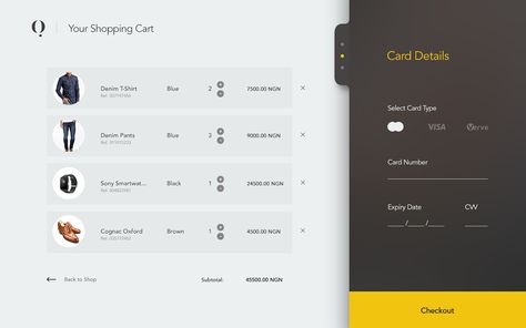 Minimalist Ui Design, Checkout Ui, Material Design Ui, Cv Website, Snack List, Jewelry Website Design, Fashion Website Design, Card Ui, App Interface Design