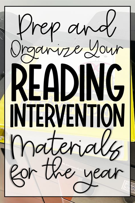 Organization is important in special education. We are often pulling group and group of students for reading interventions. We need to be well organized and have a place for everything. I also think a good system will save you for the rest of the year. Here's how I organize my reading intervention materials. Reading Intervention Classroom, Special Education Reading, Wilson Reading System, Intervention Classroom, Wilson Reading, Intervention Specialist, Co Teaching, Special Education Elementary, Inclusion Classroom