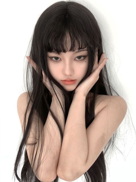 Eye Tutorial Drawing, Tomie Cosplay, Photoshop Eyes, Tomie Kawakami, Tutorial Drawing, Cool Makeup Looks, Junji Ito, Cute Makeup Looks, Eye Tutorial