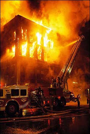 Vermont, Massachusetts, New Hampshire Firefighters Battle Five-Alarm Fire In Historic Brattleboro Building Open Stairwell, Firefighter Images, Burning Building, Building On Fire, Usa Wallpaper, Firefighter Pictures, Army Images, Fire Life, Apartment Door