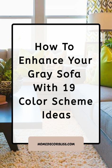 Looking to enhance your gray sofa with a pop of color? Check out these 19 color scheme ideas that will help bring life and vibrancy to your living space. From soft pastels to bold jewel tones, there's a perfect palette for every style. Explore these inspiring combinations to create a warm and inviting atmosphere in your home. Gray doesn't have to mean boring - start experimenting with different colors today and transform your living room into a stylish oasis of comfort and beauty! Gray Lounge Ideas, Living Room Decor Gray Sofas, Carpet Sofa Layout, Lounge Decor Grey Sofa, Add Colour To Grey Living Room, Grey Sofa Styling Color Schemes, Grey Sofa With Colourful Cushions, Grey Sofa With Rug, Silver Sofa Living Room Colour Schemes