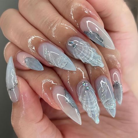 3D Wave Rhinestones Acrylic Nails Stick Glue on Nails, Shiny Glossy False Nails Kits Spring Summer Nail Accessories Decorations 24 Pcs
#summernails #nails #nailart #nailsofinstagram #nailsoftheday #gelnails #glitternails #summer #nailstagram #coffinnails #ombrenails #nailsonfleek #naildesigns #naildesign #acrylicnails #manicure #longnails #nailswag #inspire #nailporn #instanails #summervibes #nailinspo #nailstyle #pinknails #nailtech #gelpolish #nailaddict #springnails #nailartist 3d Mermaid Nails, Sirencore Nails, Siren Acrylic Nails, 3d Seashell Nail Art, She’ll Nails 3d, Long Press On Nails, Design Geometric, Nail Forms, Beauty Nail