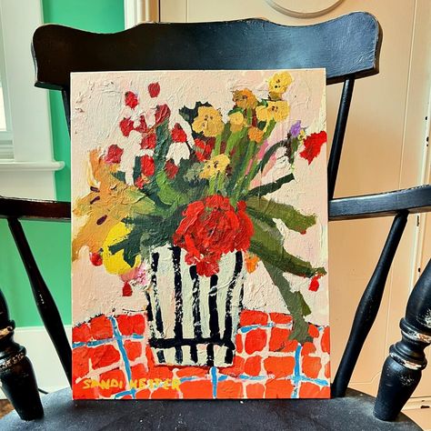 Sandi Hester (@sandihesterart) • Instagram photos and videos Sandi Hester, Watercolor Beginner, Colorful Paintings Acrylic, Abstract Flower Painting, Collage Art Mixed Media, Floral Artwork, Colorful Paintings, Abstract Flowers, Creative Inspiration