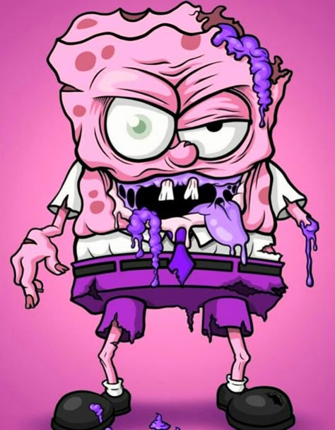 Spongebob Tattoo, Zombie Cartoon, Zombie Wallpaper, Zombie Art, Spongebob Wallpaper, Graffiti Characters, Cartoon Images, Art Pop, Saitama