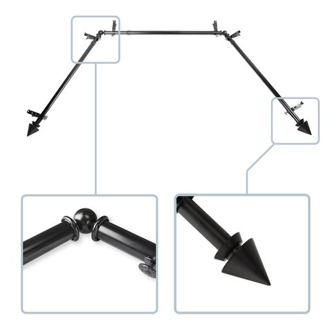 Bay Window Curtain Rods, Bay Window Rod, Bay Window Curtain Rod, Bay Window Curtain, Bay Window Curtains, Bay Windows, Window Curtain Rods, Drapery Hardware, Window Styles