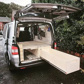 Drawer Slides | The Ply Guys Campervan Bench Seats, Omgebouwde Bus, Vw Kampeerwagens, Campervan Furniture, Bil Camping, Astuces Camping-car, Kangoo Camper, Minivan Camper Conversion, Campervan Bed