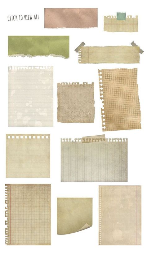 School Papers Aesthetic, Scrapbook Torn Paper, Paper Scraps Png, Digital Journaling Stickers, Notes Paper Aesthetic, Scrap Paper Png, Torn Notebook Paper, Note Paper Aesthetic, Journal Stickers Png