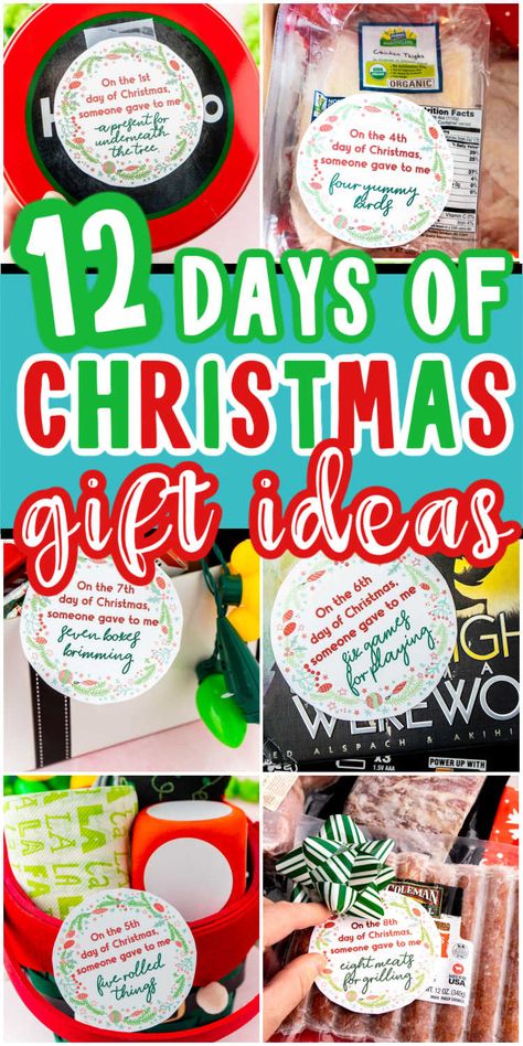 12 Days Of Christmas Gift Ideas For Friends, 12 Days Of Christmas Gift Ideas For Work, 12 Days Of Christmas Gift Ideas, 12 Days Of Christmas Tags, 7th Day Of Christmas, 12 Days Of Christmas Gifts, 12 Days Of Christmas Ideas, Christmas Teacher Gifts, 10 Days Of Christmas