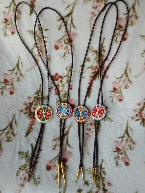 Beaded Bolo Ties, Ehlers Danlos, Bolo Ties, Bolo Tie, Wedding Set, Bead Work, Beading, Beaded Jewelry, Beads