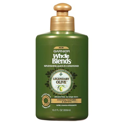 8 Leave-in Conditioners to Save Your Hair Before the Cold Weather Season via Brit + Co Garnier Whole Blends, Extremely Dry Hair, Whole Blends, Olive Oil Hair, Curl Conditioner, Long Shiny Hair, Best Hair Care Products, Beautiful Lighthouse, Olive Leaf