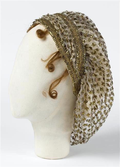 Joséphine's hair net (Châteaux de Malmaison et Bois-Préau - Malmaison France) | Grand Ladies | gogm Chateau De Malmaison, Empress Josephine, Regency Era Fashion, Regency Fashion, Hair Net, Antique Clothing, The Empress, Thread Embroidery, Gold Thread