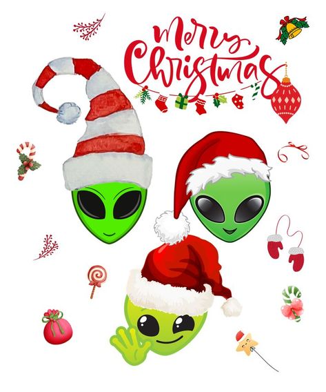 Alien Christmas, Happy New Year Stickers, 3d Graffiti, Spooky Christmas, Alien Drawings, Alien Costume, Alien Worlds, Area 51, Christmas Pins