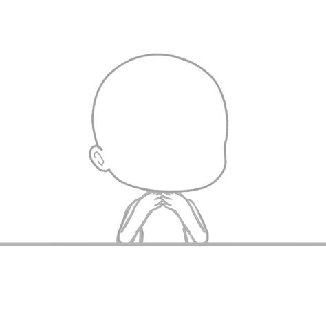 Gacha Body Base Front Facing, Gacha Life Front Facing Base, Front Facing Gacha Base, Gacha Front Facing, Front Face Gacha Base, Gacha Poses, Gacha Base, Cartoon Body, Chibi Sketch