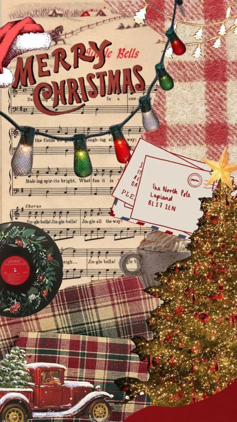 It’s Christmas timeeeeee Cute Vintage Christmas Wallpaper, Christmas Shuffles Wallpaper, Chrismast Vibes Wallpapers, Christmas Phone Backgrounds Cute, Christmas Shuffles, Christmas Music Wallpaper, Christmas Aesthetic Lockscreen, Warm Christmas Wallpaper, Christmas Wallpaper Aesthetic Collage