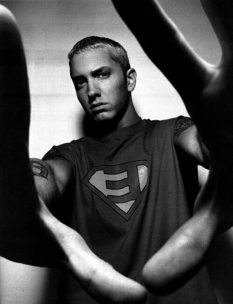 Eminem Superman Celebrity Black And White Aesthetic, Eminem Tattoo, Eminem Poster, Eminem Wallpapers, Eminem Photos, Eminem Rap, Eminem Slim Shady, The Real Slim Shady, Here With Me