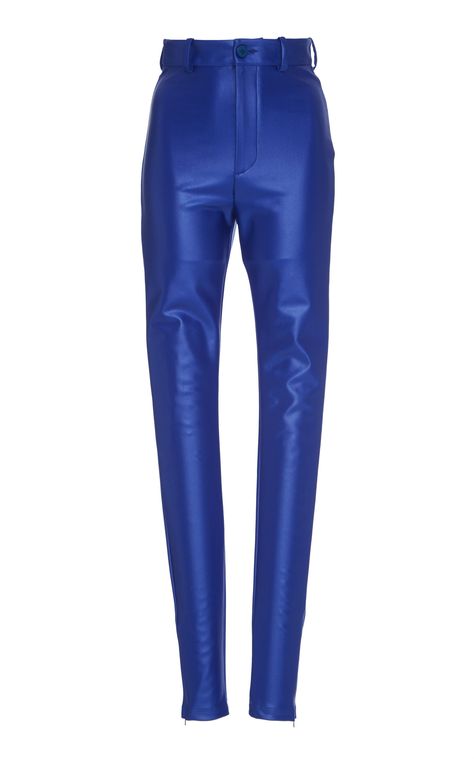 Blue Leather Pants, The Attico, Flatlay Styling, Virtual Fashion, Kpop Fashion Outfits, Leather Outfit, Blue Pants, Fashion Over 50, Stage Outfits