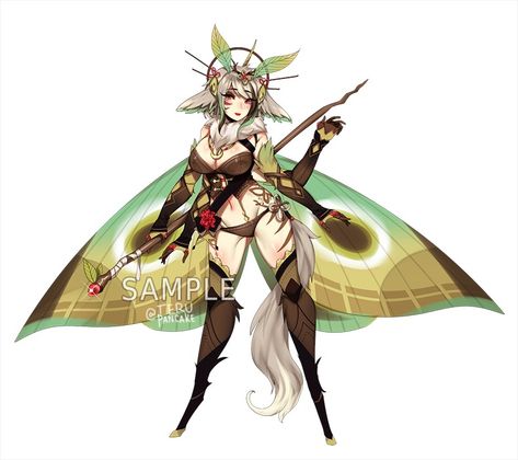 Friendship Paintings, Moth Girl, Monster Girl Encyclopedia, Usagi Yojimbo, Superhero Villains, Monster Musume, Female Character Concept, Fiction Idea, Anime Fairy