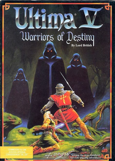 Cover art for Ultima V: Warriors of Destiny (Commodore 64) database containing game description & game shots, credits, groups, press, forums, reviews, release dates and more. Nostalgia Games, History Of Video Games, Old Computer, Retro Gaming Art, Vintage Video Games, Computer Game, Classic Video Games, Retro Game, Retro Video Games