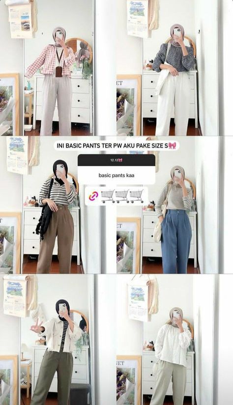 Outfit Kampus Hijab, Campus Outfit Hijab, Outfit Kuliah Hijab, Ootd Korean Style Hijab, Kuliah Outfit, Outfit Kampus, Ootd Ngampus, Outfit Pantai, Korean Style Hijab