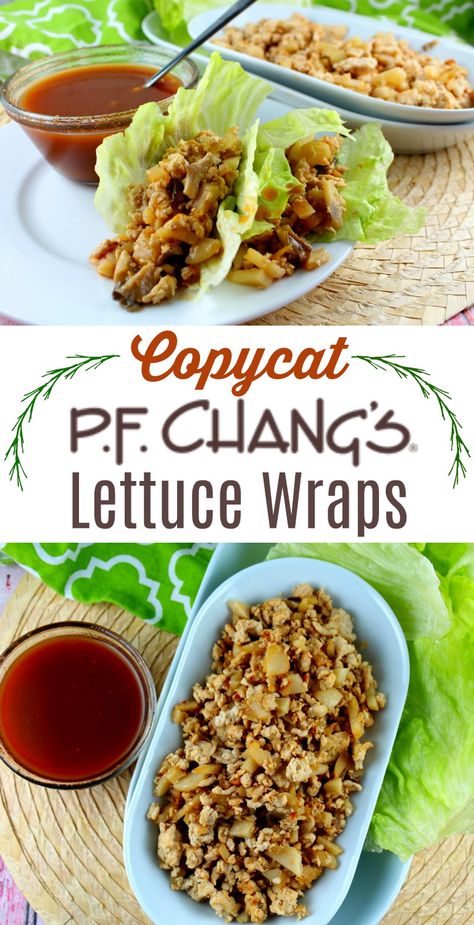 Lettuce Wrap Sauce, Pf Changs Lettuce Wraps, Salat Wraps, Healthy Foods To Make, Pf Changs, Lettuce Wrap Recipes, Chicken Wrap, Lettuce Wraps, Wrap Recipes