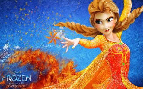 Frozen 3 Release Date Trailer Story Details and Rumors on the Disney Sequel Fire Elsa, Superhero Class, Frozen Background, Frozen 3, Disney Punk, Princess Stuff, Frozen Wallpaper, Cartoon Fun, Punk Disney