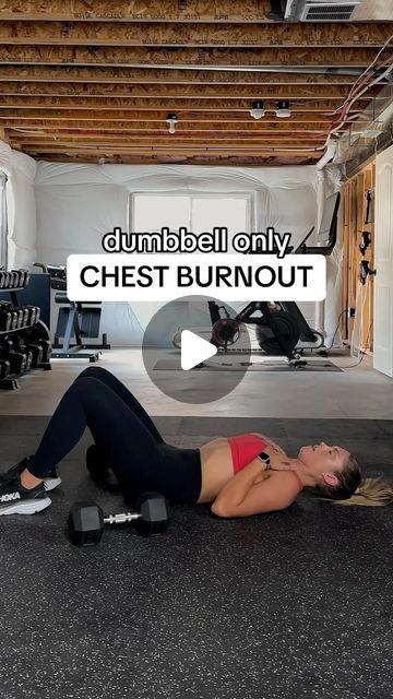 Dumbbell Workouts For Women on Instagram: "(Save this for later 🔰) HATE PUSH-UPS?! Try this chest burnout straight from inside @movementwithjulie weekly workout plan 💪🏼🔥🤝  Grab some dumbbells and get this tri-set ⬇️  ▪️14 alternating chest fly  ▪️12 chest press (tempo)  ▪️10 inner press hold   Repeat 3x   I HAVE A CHALLENGE FOR YOU: ditch the gym and try dumbbell only workouts at home for the next 30 days and watch your RESULTS skyrocket 📈 🔥👊🏼 you ready?! I’ve got you! 👀  Dumbbell workouts are not only crazy convenient, especially as we head into the busier months, but they’re just as effective as gym workouts if you’re doing them right and can truly be done just about anywhere…   I’ve seen:  ▪️in your bedroom or in home office  ▪️living room  ▪️unfinished or finished basement  ▪ Chest Burnout Workout, Dumbbell Workouts For Women, Dumbbell Chest Workout, Dumbbell Only Workout, Chest Workout Women, Dumbbell Workouts, Chest Press, Chest Fly, Workouts For Women