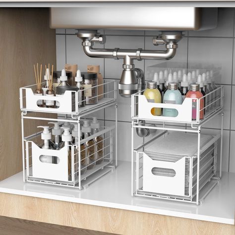 Under Cabinet Organization, Under Bathroom Sink, Under The Sink Organization, Cabinet Storage Solutions, Under Sink Organizer, Bathroom Sink Organization, Organization Pantry, Kitchen Sink Storage, Plastic Alternatives