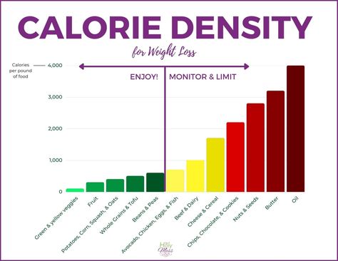 The Holy Mess Calorie Density Chart Calorie Density Chart, Calorie Density, Calorie Dense Foods, Food Eating, Printable Chart, 200 Calories, Greens Recipe, Satisfying Food, Food Lists