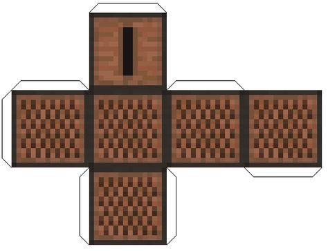 Minecraft jukebox printable Minecraft Cutouts, Minecraft Box, Papercraft Minecraft Skin, Minecraft Png, Minecraft Papercraft, Minecraft Templates, Minecraft Music, Minecraft Printables, Minecraft Blocks