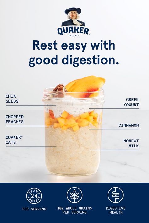 Overnight Oats Clean Eating, Healthy Food Plate, Peach Overnight Oats, Clean Meal Prep, Healthy Plan, Clean Eating For Beginners, Clean Eating Recipes For Dinner, Meal Prep Clean Eating, Recetas Keto