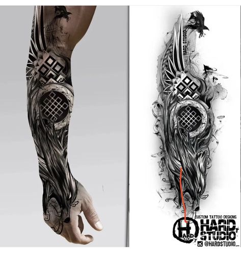 Tattoo Designs Wolf, Half Sleeve Tattoos Wolf, Geometric Tattoo Hand, Traditional Viking Tattoos, Geometric Tattoo Sleeve Designs, Viking Tattoo Sleeve, Geometric Sleeve Tattoo, Armor Tattoo, Wolf Animal