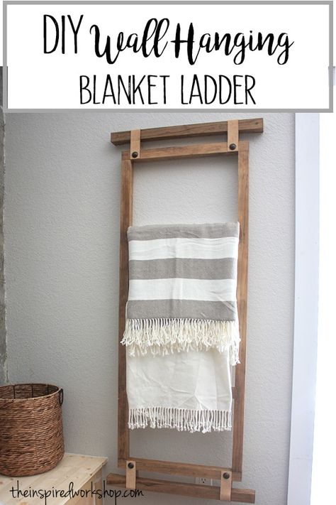 Blanket Ladder On Wall, Hanging Blanket Ladder, Ladder On Wall, Ladder Wall Decor, Wall Blankets, Farmhouse Blanket Ladder, Sunroom Decor, Wall Blanket, Vendor Ideas