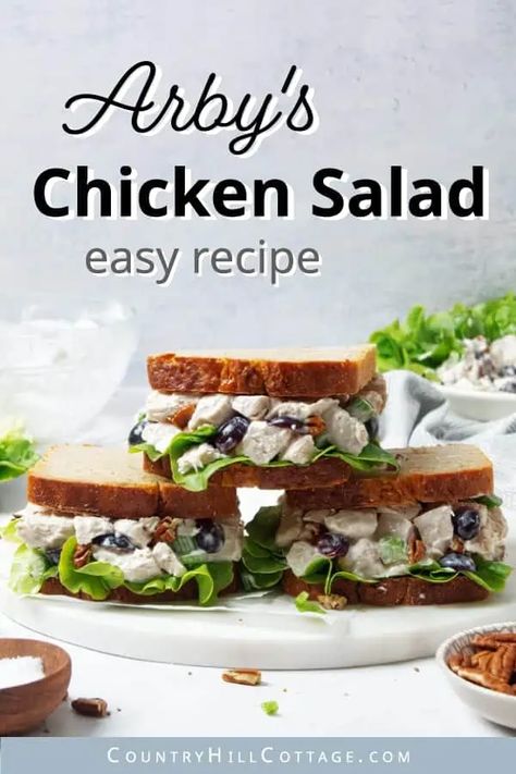 Arby's Chicken Salad Recipe, Arbys Chicken Salad, Chicken Salad Chick Recipe, Crispy Veggies, Creamy Salad, Chicken Salad Sandwich Recipe, Pecan Chicken Salads, Chicken Salad Recipe Easy, Chicken Crispy