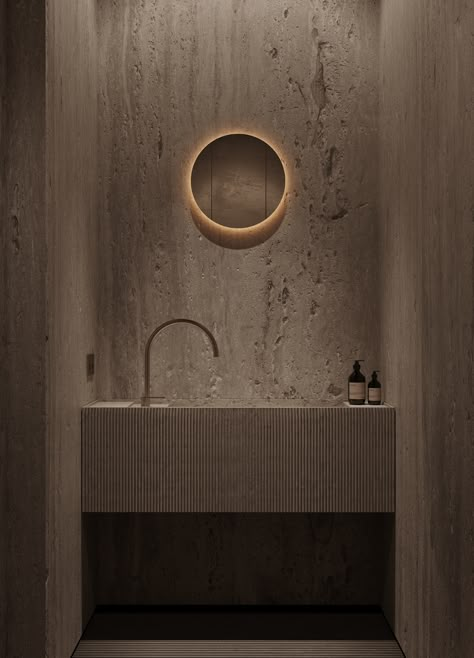 Wabi Sabi Toilet, Washroom Design, Guest Toilet, Bathroom Design Inspiration, Toilet Design, Bathroom Design Luxury, Marmaris, Guest Bathroom, Autodesk 3ds Max