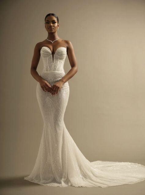 Sophisticated Wedding Gown, Mock Dress, Wedding Gown Inspiration, Wedding Gown Styles, Stylish Wedding Dresses, Fancy Wedding Dresses, Sheath Gown, Womens Wedding Dresses, Black Bride