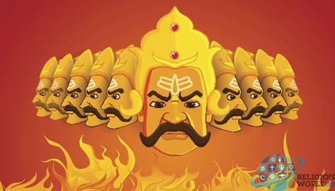 Why Ravana have TEN HEADS? Ravan Sketch, Ravana King, Ravan Pic, Goddess Sita, Dussehra Greetings, King Ravana, King Drawing, Carousel Post, Eagle Wallpaper