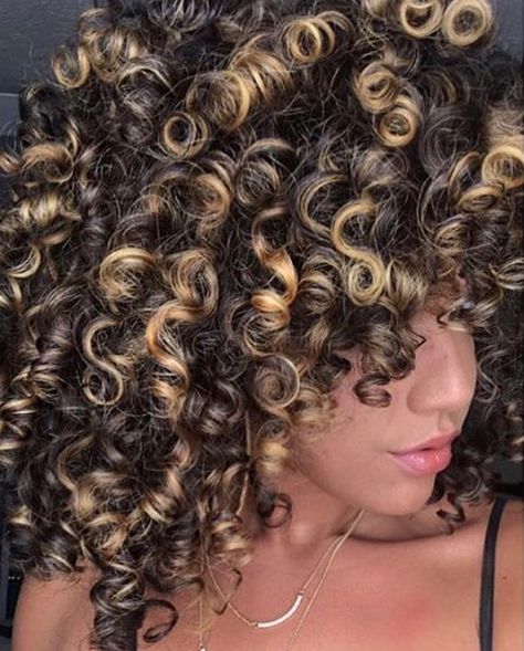 Hazelnut Brunette, 30 Hair Color, Curly Highlights, Dyed Curly Hair, Highlights Curly Hair, Money Piece, Creamy Blonde, Colored Curly Hair, Natural Curls Hairstyles