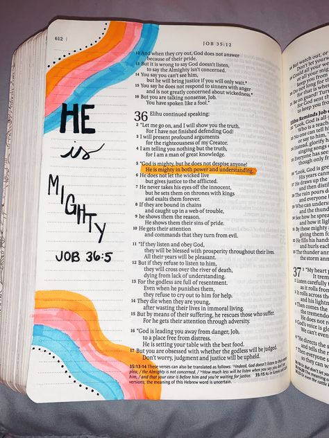 Job Verses Bible, Bible Journaling Pictures, Bible Verse Journaling, Easy Bible Journaling, Cute Bible Journaling Ideas, Job Bible Journaling, Job Bible Study, Niv Journal The Word Bible, Job 5 Bible Journaling