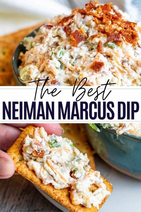 Neiman Marcus Dip, Dip Recipes Appetizers, Best Appetizer Recipes, Dip Recipes Easy, Bon Appetite, 140 Pounds, Yummy Dips, Perfect Appetizers, Bacon Cheese