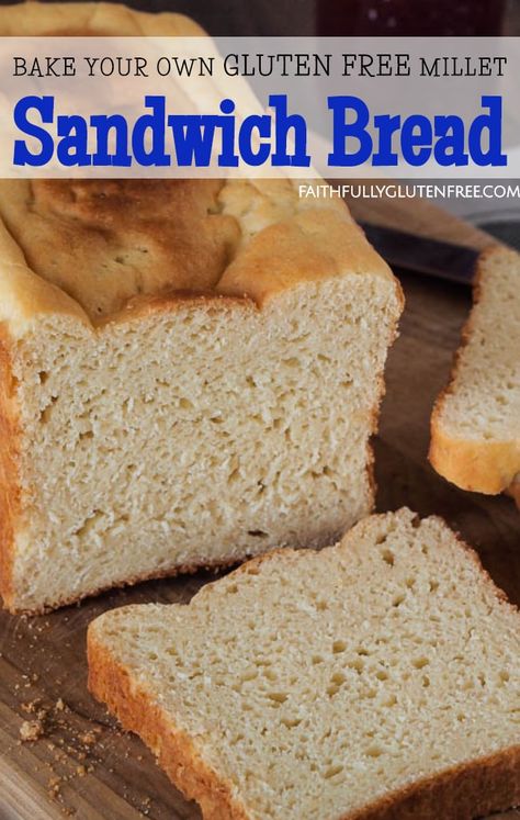 You Make Sandwich Bread, Homemade Honey Wheat Bread, Honey Wheat Bread Recipe, Coconut Flour Cake Recipes, Millet Bread, Gluten Free Bread Machine, Gluten Free Sandwich Bread, Homemade Sandwich Bread, Bread Recipe Video