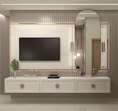 modern dressing table ideas Lcd Unit Design, Lcd Wall Design, Dresser Unit, Beautiful Bedroom Furniture, Lcd Panel Design, Modern Dressing Table, To Unit, Backdrop Tv, Modern Tv Room