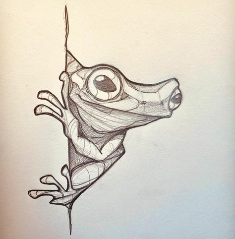 Frog Sketch, Armband Tattoos, Animal Drawings Sketches, Frog Art, Tattoo Art Drawings, Animal Sketches, Art Inspiration Painting, Book Art Drawings, A Drawing