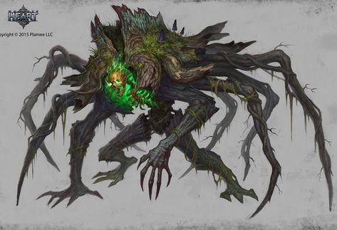 Alien Monster Concept Art, Earth Monster, Plant Creature, Plant Monster, Dark Creatures, رعب نفسي, Horror Monsters, Dnd Monsters, Fantasy Beasts