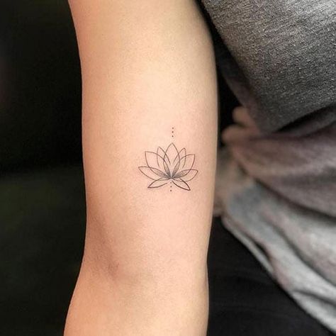 Unique Small Tattoos Tattoo Inner Arm, Lotus Tattoo Back, Small Skull Tattoo, Small Tattoos For Women, Unique Small Tattoo, Tattoo Placements, Inner Arm Tattoo, Women Tattoos, Shape Tattoo